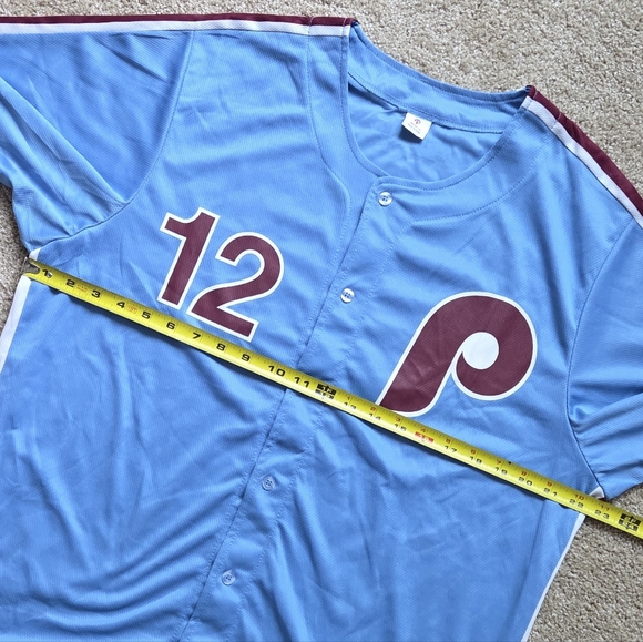 NWOT Philadelphia Phillies Kyle Schwarber Alternate Retro MLB Promo Jersey - Picture 4 of 7